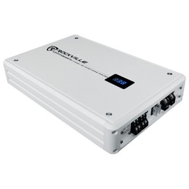 Rockville KRYPTON MF3 1600w Peak 4 Channel Marine Amplifier Boat Amp in White
