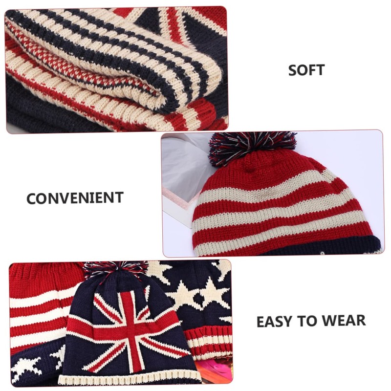 OATIPHO 3pcs Knitted Beanie Hat for Women and Men Warm
