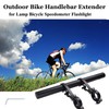 Yizhet 30 cm Bicycle Handlebar Extension, Aluminium Bicycle Extender Holder,