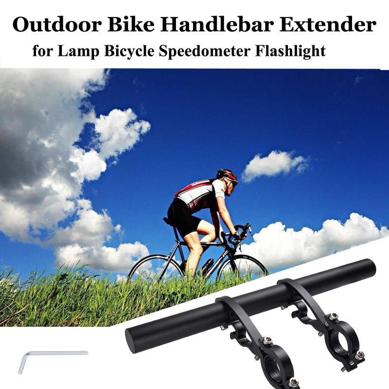 Yizhet 30 cm Bicycle Handlebar Extension, Aluminium Bicycle Extender Holder,