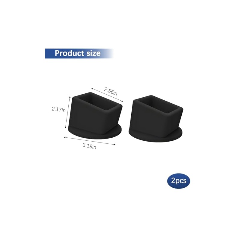 2PCS Silicone Seat Belt Buckle Holders - Non-Slip Fixer for
