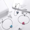 Aurora Tears Butterfly Bracelets 925 Sterling Sliver March Birthstone Blue