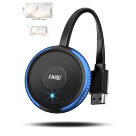 AIMIBO 4K Miracast Dongle, Plug & Play, 5G Wireless HDMI Display Adapter, Screen Casting Device for iOS/Android/Windows/MacOS/Phone/Laptop to TV/Monitor/Projector, Support Miracast/DLNA/AirPlay, Blue