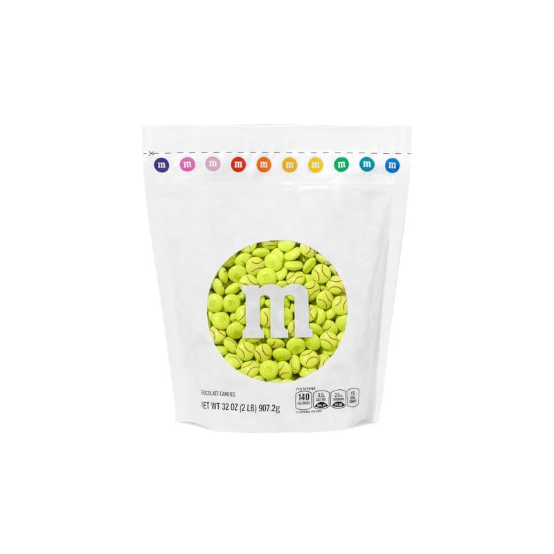 M&M’S WORLD Softball Milk Chocolate Candy - 2 lbs of