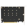 PCIE NVME Adapter Card, 4 Port M.2 SSD NVME (M