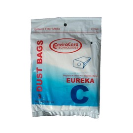 EnviroCare Replacement Vacuum Cleaner Dust Bags Designed to fit Eureka Type C Canisters 3 pack