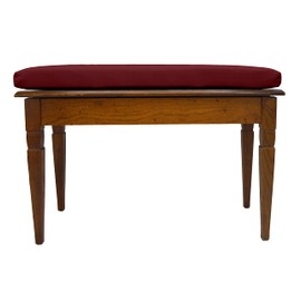 RSH Décor One ~ Elegant Functional Performance Velvet Piano Bench Cushion/Seat/Chair Pad ~ Choose Color (Gadsen Raisin)