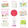 Furniture Sticker, Organiser Sticker for Clothes, White/Grey, Furniture Film, Children's