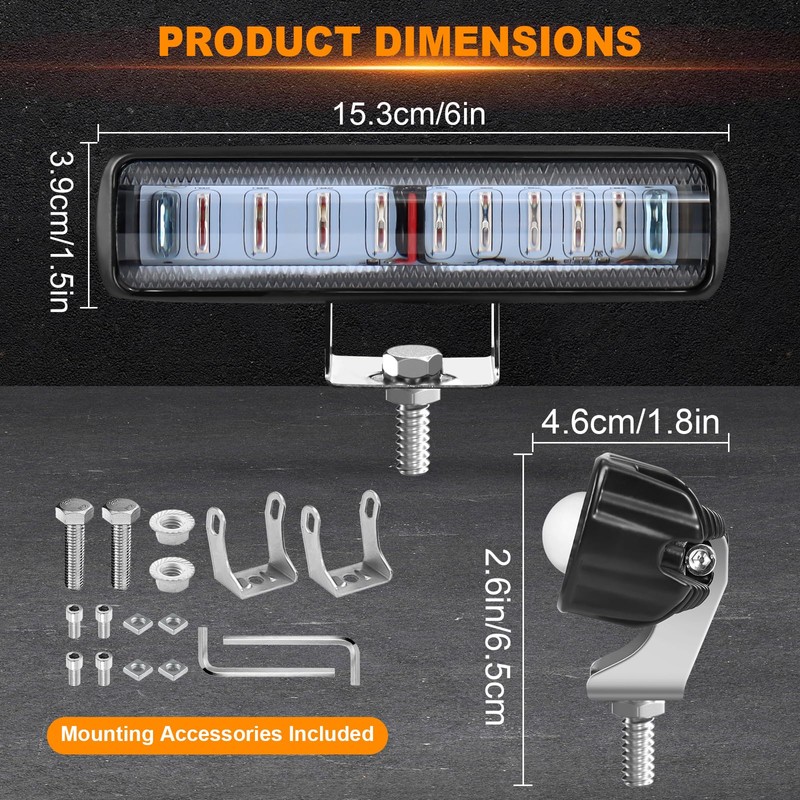 LED Forklift Safety Light - 2 Pack Warehouse Warning Light