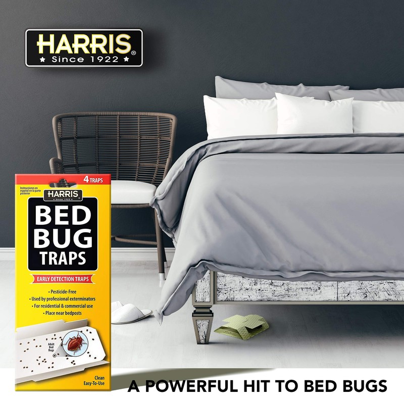 Harris Bed Bug Early Detection Glue Traps (4/Pack)