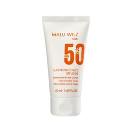 Malu Wilz Sun Protect Face I Sonnencreme Gesicht 50 SPF I 50 ml I Sehr schnell einziehender, feuchtigkeitsspendender Sonnenschutz I Für alle Hauttypen I vegan
