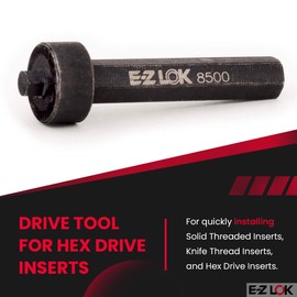 E-Z LOK-8500 Thread Insert Drive Tool for Hex Drive Threaded Inserts Installation Drill Install Tool, 8-32 Internal Threads