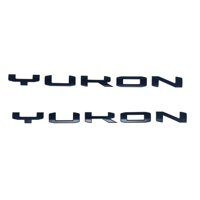 Set Door Rear SLT Yukon Emblems Letters 3D Badge Replacement