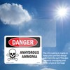 Anhydrous Ammonia OSHA Danger Vinyl Decal Label 7 Inch x
