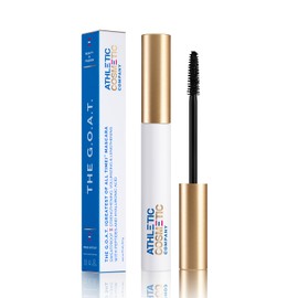 ATHLETIC COSMETIC- Máscara de pestañas resistente al agua GOAT limpia, no tóxica, vegana, a prueba de manchas, resistente al sudor, sostenible,...    