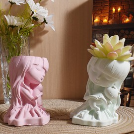 Cat Girl Silicone Molds for Resin Casting & Candle Making - 3D Jewelry Mold Craft Supplies