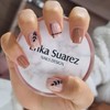 Short press on nails, cute fake nails square false nails
