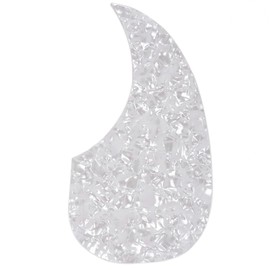 Musiclily Oversize Acoustic Guitar Self-adhesive Pickguard for Martin D28 Style guitar, White Pearl