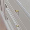 Yanxia Set of 12 Sleek Champagne Bronze Cabinet Knobs with