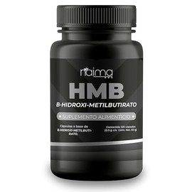 NAIMA HMB 120 Cápsulas | Beta-Hidroxi Beta-Metilbutirato | Apoyo para Recuperación y Masa Muscular | Rendimiento Deportivo y Fuerza | Suplemento sin Aditivos