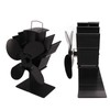 Heat Powered Fireplace Fan 4 Blades Aluminum Alloy Stove Fan