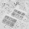NCB 8000 Pieces 1.3-6.5mm 10 Mix Size Non Hotfix Rhinestones