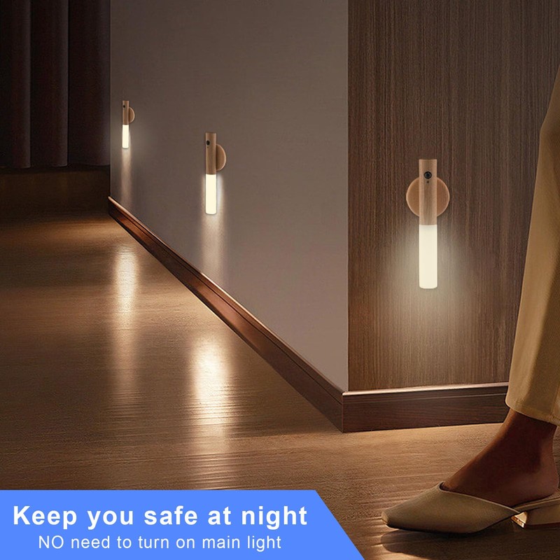 LANDGOO LED Wall Sconces Motion Sensor Lights Portable 360° Lamps