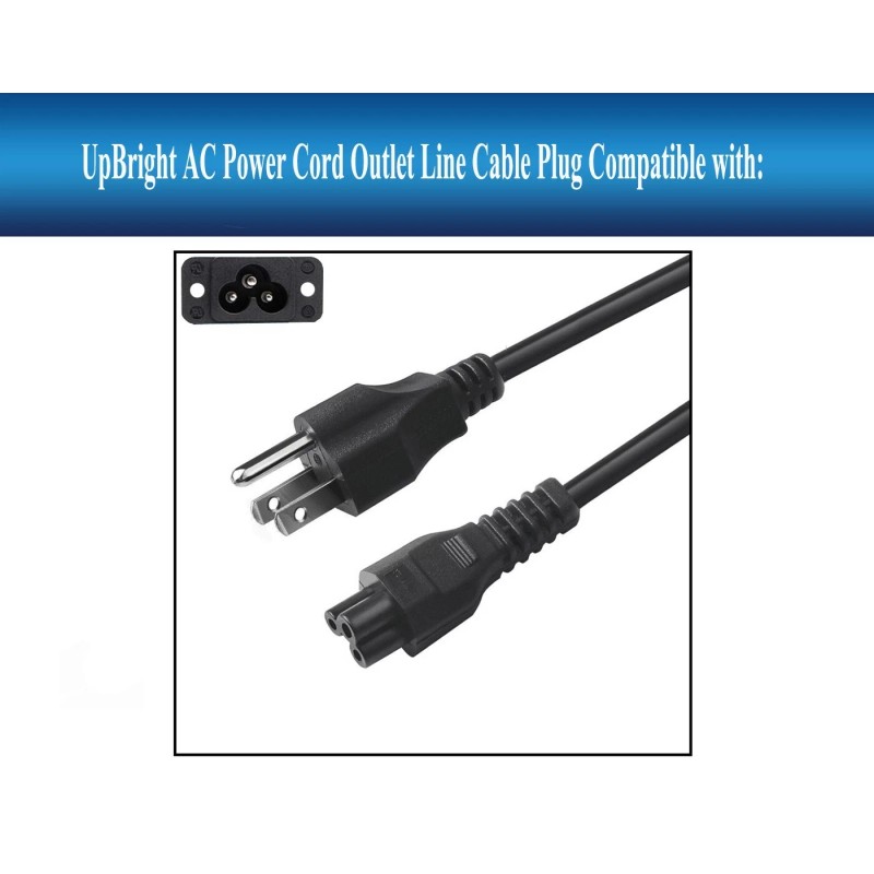 UpBright® AC Power Cord For Portal Plus from Facebook 15.6”