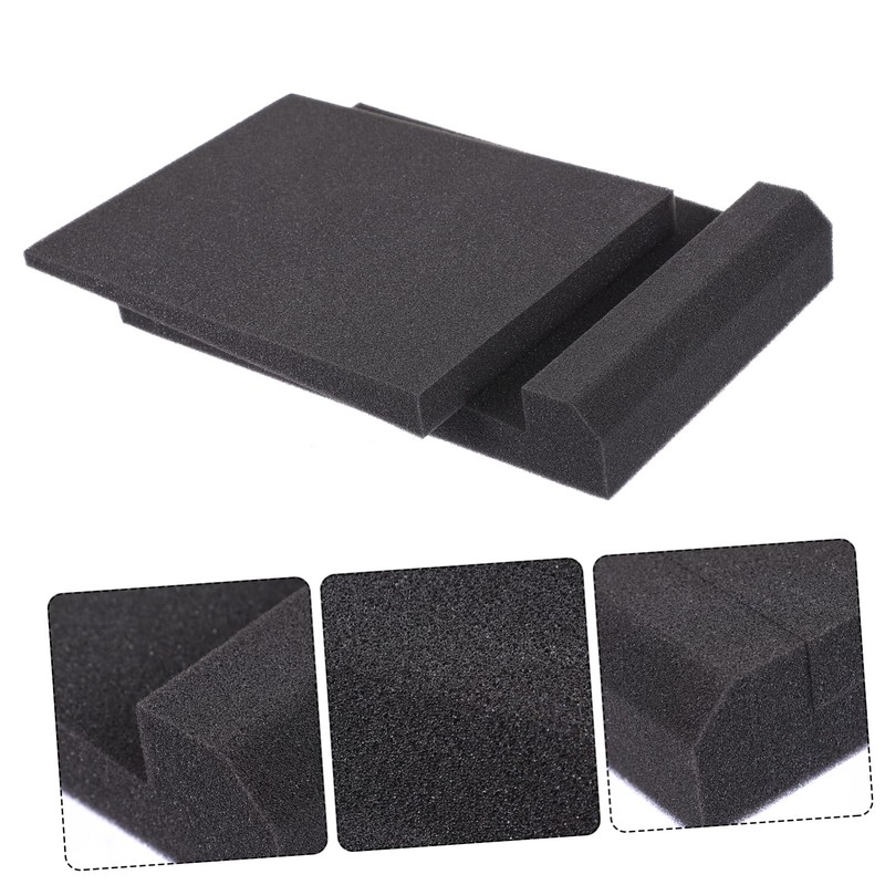 Kisangel 1 Set Acoustic Isolation Pads for Speakers Soundproof Sponge