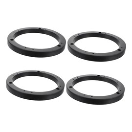 KICHOUSE Car Audio Speaker Spacer Rings 2 Pairs 6 Inches Abs Pad Easy Installation