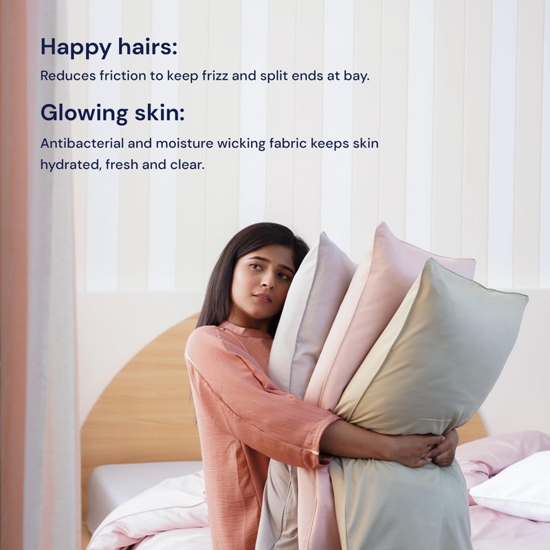 Sheet Story Bamboo Pillow Cases 2 Pack 50x75cm Size -