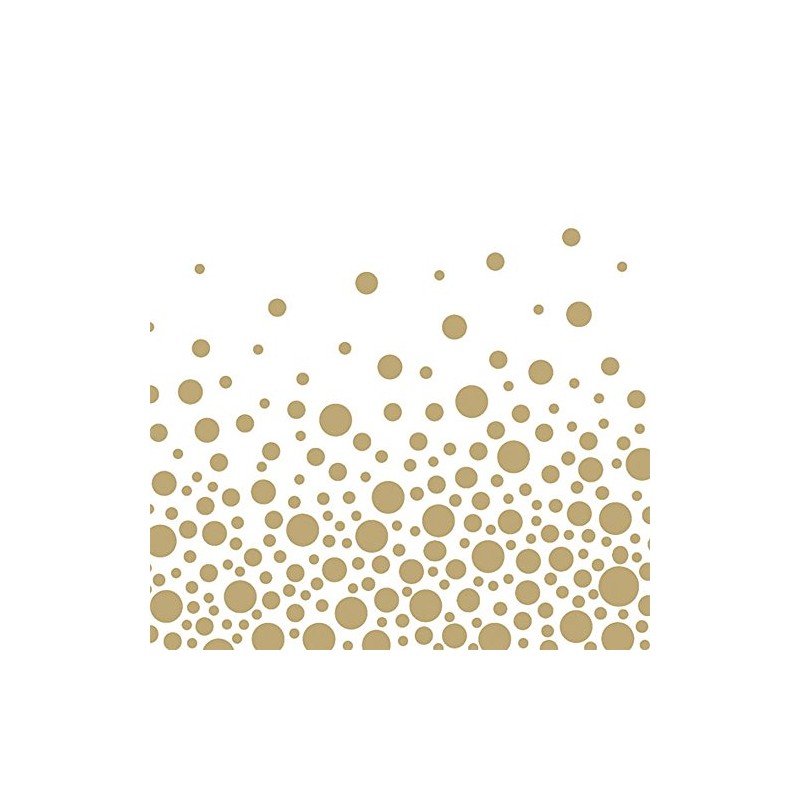 Metallic Bubbly Gold Polka Dot Luncheon Napkins