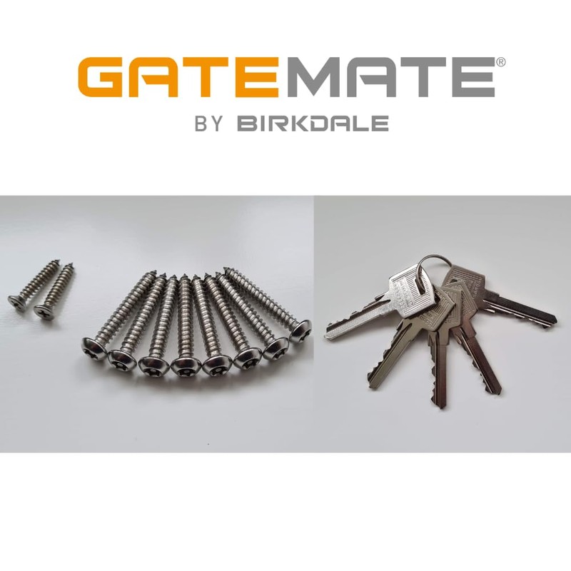 GateMate Long Throw Gate Lock 1490136, Euro Profile Keyed Alike