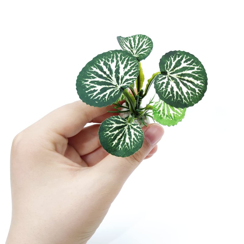 Vtapliea 6PCS Aquarium Plants Fish Tank Decorations Betta Silk Plastic