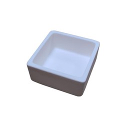 OTOOLWORLD 99.3% Alumina Crucible Al2O3 Aluminum Oxide Crucible Assay Crucible for Lab Laboratory (70x70x30MM)