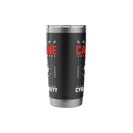 Cybersecurity Professional Programmer Caffeine Hacker Stainless Steel Insulated Tumbler