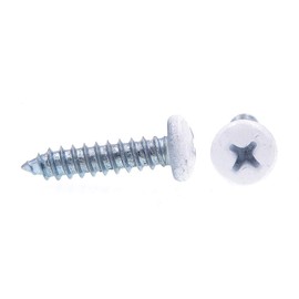 Prime-Line 9154737 Sheet Metal Screws, Self-Tapping, Pan Head, Phillips Drive, #8 X 3/4 in, Zinc Plated Steel With White Head, (25-pack)