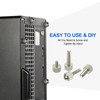 sourcing map 10 Pcs Computer Case Thumb Screws, M3x16 Thread