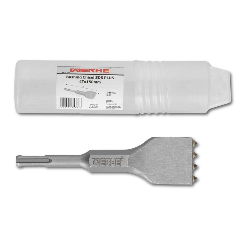WERHE SDS PLUS Hammer Chisel 4 Teeth 150mm - For