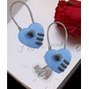 LITAITAI Padlock, Combination Lock, Small Locker Locks, Stainless Steel, Heart