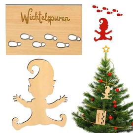 NYZQIW Gnome Stencil Footprints, Gnome Stencil Window, Footprints Stencil Window, Gnome Footprints Stencils, Wooden Gnome Stencil, Gnome Stencil Footprints Wood, for Festive Occasions