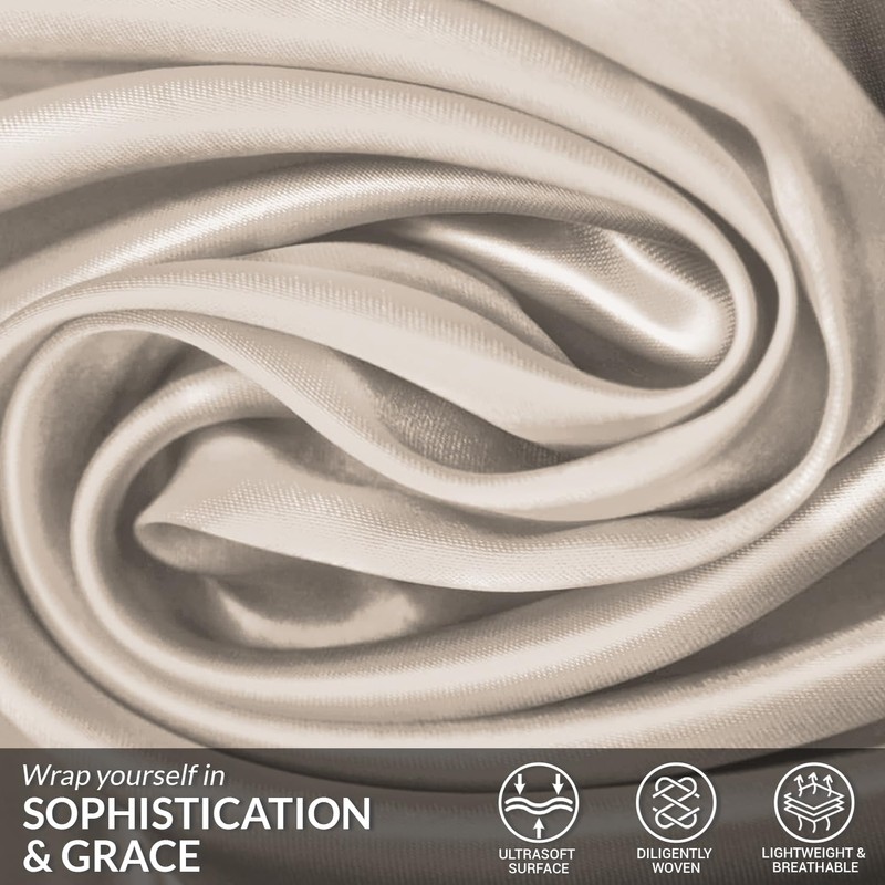 Pamposh Satin Silk Pillowcases For Hair And Skin 4 Pack