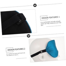TOVINANNA Comfortable Silk Eye Mask Peacock Blue Sleeping Aid Blindfold for Deep Sleep Travel and Relaxation Blocks Light Gentle Skin Suitable for All Ages