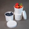 DHG PROFESSIONAL 250 Sets White Paper Food Containers With Vented