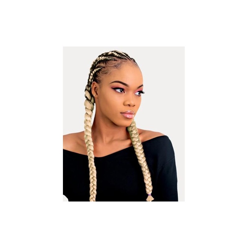 Xpression Pre-Stretched Braiding Hair - 100% Kanekalon, Itch-Free, Lightweight, Hot