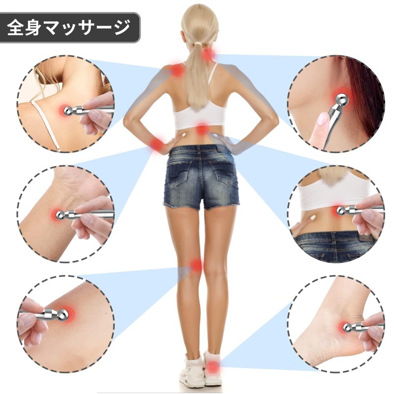 Geerow Pressure Point Massage Stick, Hand, Face, Meridians, Foot Trigger