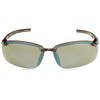 CROSSFIRE29117 Crossfire Brown Safety Glasses, Scratch-Resistant, Frameless