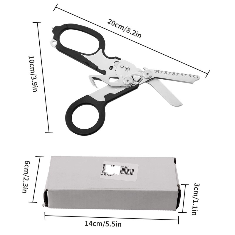 6 in 1 Raptor Response Emergency Scissors, Multi Tool Pliers