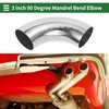 Motoforti 4pcs 90 Degree Mandrel Bend Elbow Car Exhaust Pipe