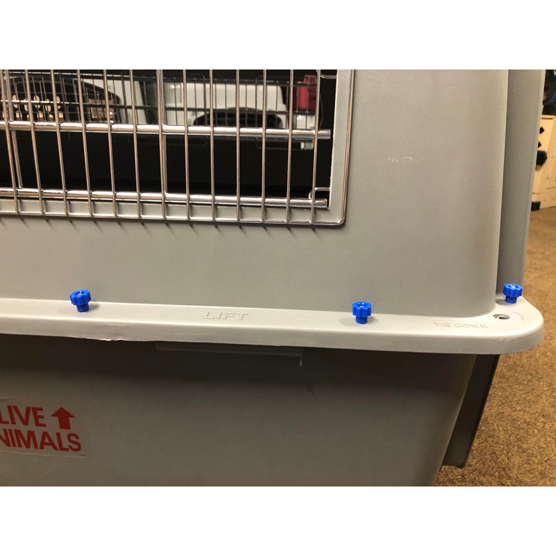 Fasten Tight Pet Carrier Fasteners - Blue 16 Pack (Short